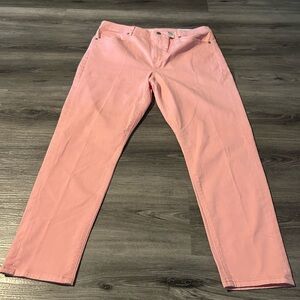 LOFT High Rise Skinny Pants in Soft Pink
